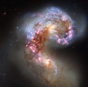 Interacting galaxies NGC 4038 and NGC 4039