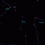 Constellation of Caelum - the chisel