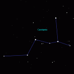 Constellation of Cassiopeia - the queen of Aethiopia