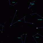 Constellation of Hydrus - the male water snake