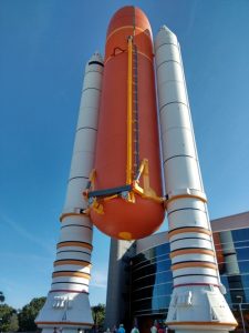 space shuttle fuel tank and boosters